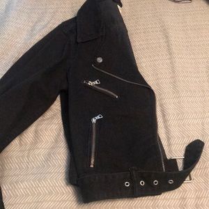 Black denim Moto jacket!